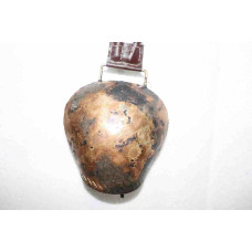 BIG OVAL BELL WITH LEATHER HANDLE