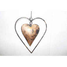 HEART HANGING IN HEART FRAME