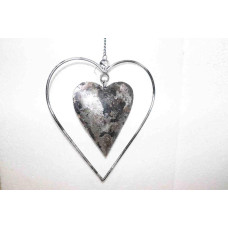 HEART HANGING IN HEART FRAME