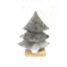 X-MAS TREE ON WOODEN BASE BIG