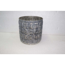 BLOCKS CYLINDER VASE FOIL 14X15