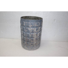 BLOCKS CYLINDER VASE FOIL 14X21