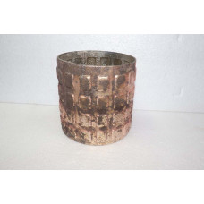 BLOCKS CYLINDER VASE FOIL 14X15