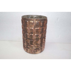 BLOCKS CYLINDER VASE FOIL 14X21