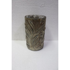 CYLINDER VASE LEAF DESIGN  TONIC MED