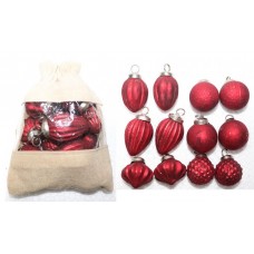 1 Inch X-MAS BALL SET OF 12