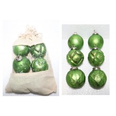 2 Inch X-MAS BALL SET OF 6