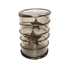 SPRING STAR Tlight WITH STONES CYLINDER