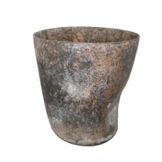 CRUSHED TAPERED DOWN VASE