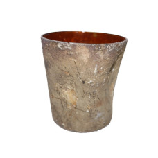 CRUSHED TAPERED DOWN VASE