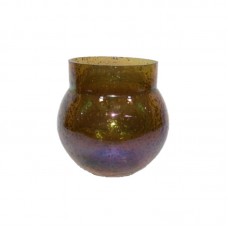 BALL VASE STONES LUSTER SMALL