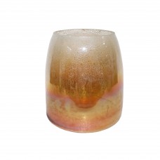 VOLCANO VASE BIG INCISION WHITE