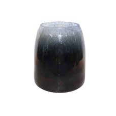 VOLCANO VASE BIG INCISION BLUE