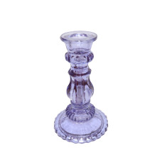 BEADED BASE CANDLE STAND