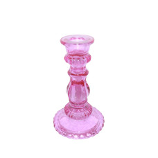 BEADED BASE CANDLE STAND