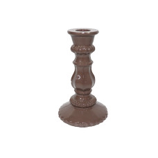 BEADED BASE CANDLE STAND SMALL