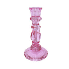 BEADED BASE CANDLE STAND BIG