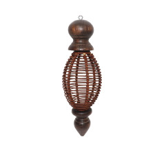 WIRES NET OVAL CONE SMALL WOOD HANGING