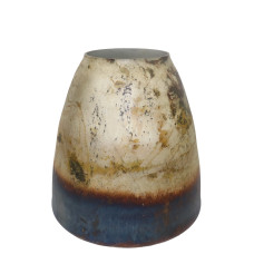 VOLCANO BROAD VASE MED BLUE