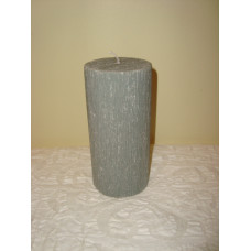 VERTICAL BRUSHED CANDLE TEXTURED ROUND