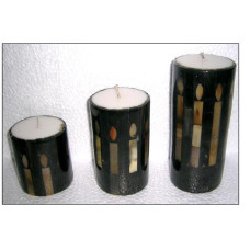 CANDLE BLACK NATURAL