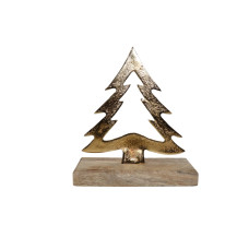 X-MAS TREE SMALL WITH WOODEN BASE