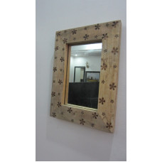 FLOWER PRINT WALL MIRROR SMALL