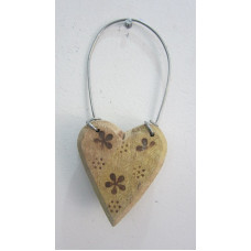 FLOWER PRINT HEART SMALL