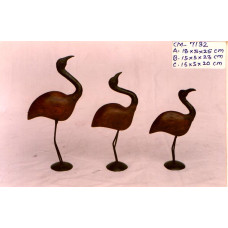 Bird small wood/iron S/3