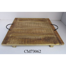 Tray vierkant 35x35 natural