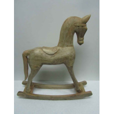 WOODEN ROCKING HORSE