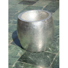 ALUMINIUM VASE MEDIUM HAMMERED