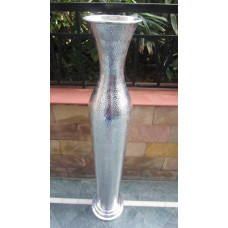 Alu vase tuit small hammered