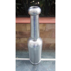 Alu botle vase big hammered