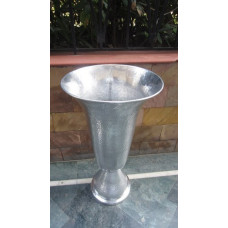 TRUMPET VASE HAMMERED SMALL