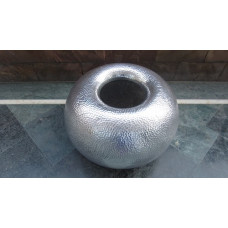 Alu ball vase small hammered