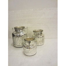 JAR RIBBED HANDLE LANTERN MEDIUM