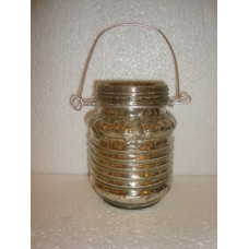 ANT SILVER RIBBED HANGER JAR