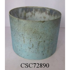 Vase cyl.broad frost blue