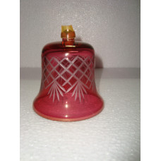 BELL WITH CUTTING RUBY LUSTRE