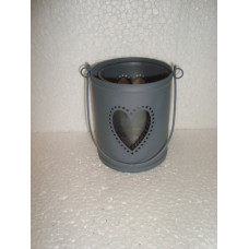 BUCKET HEART WITH GLASS