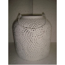 iron lantern small White