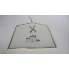 WIND MILL HOUSE GLASS PLATE