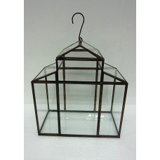 Lantern house copper with clear glass