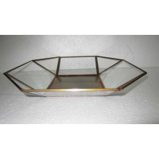 HEXA TRAY BIG CLEAR GLASS