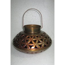 Lantern discus flower copper burnt