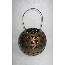 Lantern ball flower copper burnt