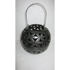 Lantern ball flower grey zinc