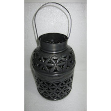 Lantern high flower grey zinc