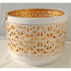 ROUND BLOOM LANTERN LOW GOLD FOIL